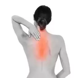 dor nas costas devido à osteocondrose torácica